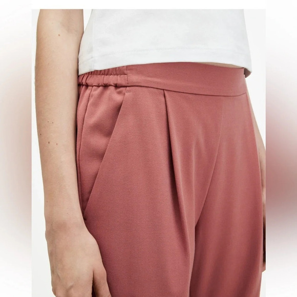 All Saints Aleida Lightweight Tri
Trousers. Pull on pants brown size 10 Academia - Picture 4 of 15